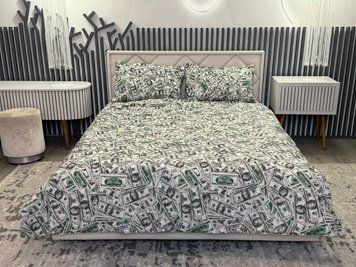 Постільна білизна Бязь Долари Полуторний 898933 фото